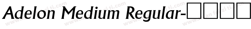 Adelon Medium Regular字体转换